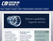 Tablet Screenshot of centerlinemachine.com